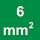 Nominal cross-section 6 mm²