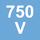 Nominal voltage 750 V
