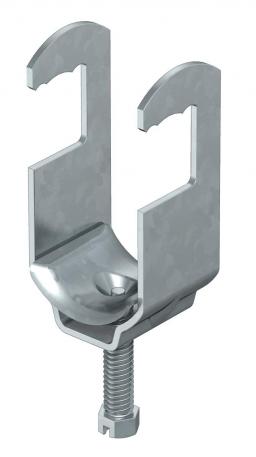 Clamp clip, single, metal pressure trough, round profiles/pipes 58 | 64 | 5