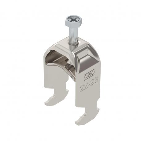 Clamp clip 2056 H-foot, 1-fold, metal pressure sleeve, A2 22 | 28 | 3