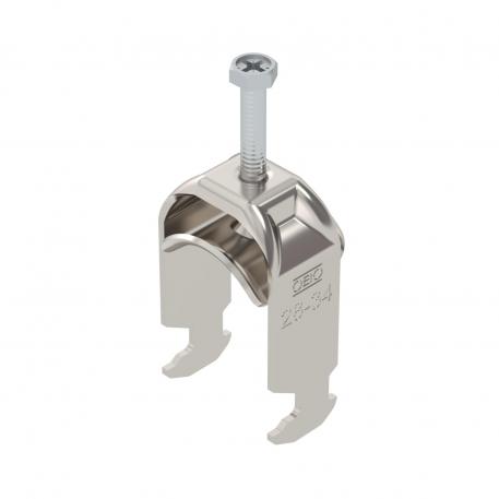 Clamp clip 2056 H-foot, 1-fold, metal pressure sleeve, A2 28 | 34 | 3