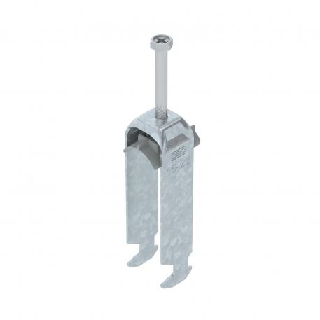 Clamp clip 2056 H-foot, 3-fold, plastic pressure sleeve, FT 16 | 22 | 3