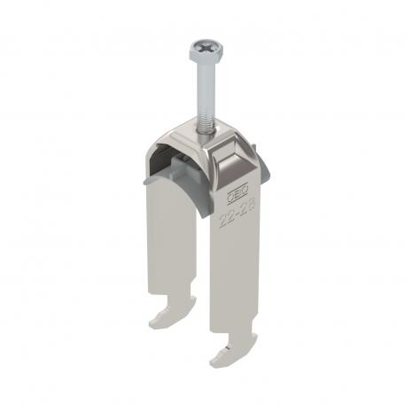 Clamp clip 2056 H-foot, 2-fold, plastic pressure sleeve, A2 22 | 28 | 3