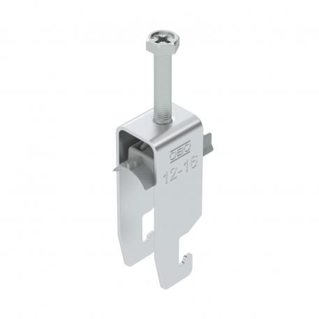 Clamp clip 2056 U-foot, 2-fold, plastic pressure sleeve, AI 12 | 16 | 3