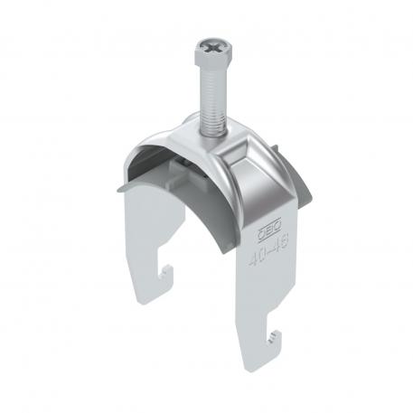 Clamp clip 2056 U-foot, 1-fold, plastic pressure sleeve, AI 40 | 46 | 2