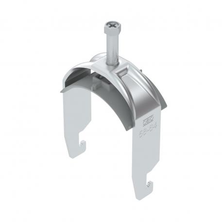 Clamp clip 2056 U-foot, 1-fold, plastic pressure sleeve, AI 58 | 64 | 2