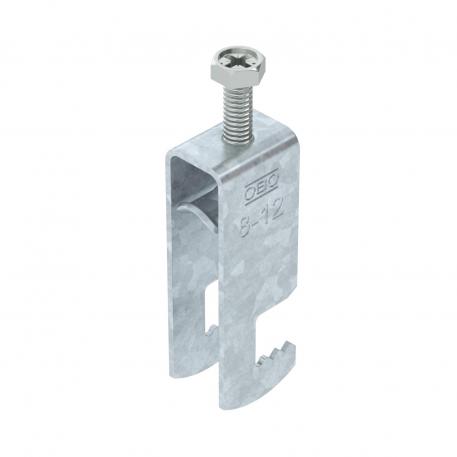 Clamp clip 2056 F-foot, 2-fold, metal pressure sleeve, FT 8 | 12 | 3