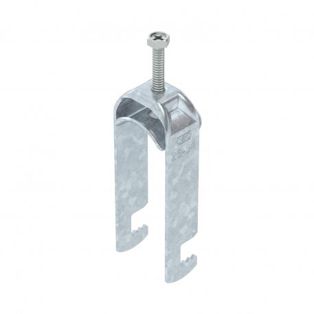 Clamp clip 2056 F-foot, 2-fold, metal pressure sleeve, FT 28 | 34 | 3