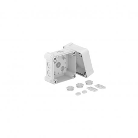 Junction box X 02 85x85x57 | 7 | IP67 | 7 x Ø20 | Light grey; RAL 7035