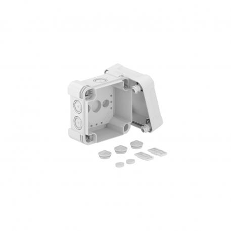 Junction box X 04 102x102x60 | 7 | IP67 | 7 x Ø20/25 | Light grey; RAL 7035