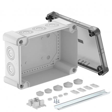 Junction box X 25 with hat profile rail