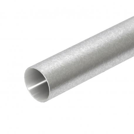 Hot-dip galvanised steel pipe, without thread