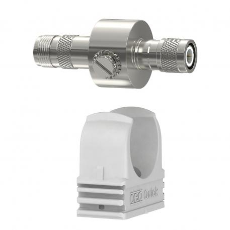 Coaxial protection device for TNC connection: male/female