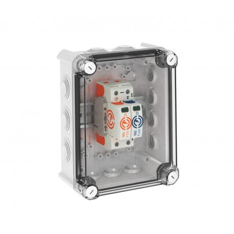 System solution, surge arrester V20 in housing, 1-pole + NPE, 280 V 1+N/PE | 280 | IP66