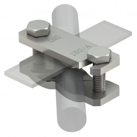 Diagonal clamp for flat conductors and round conductors A2