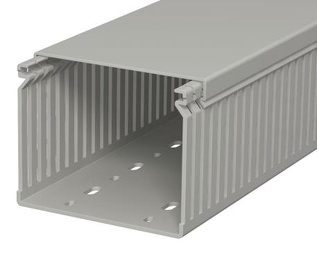 Wiring trunking, type LK4 80100 2000 | 100 | 80 | Base perforation | Stone grey; RAL 7030