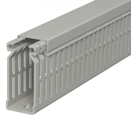 Wiring trunking, type LK4 N 60025 2000 | 25 | 60 | Base perforation | Stone grey; RAL 7030