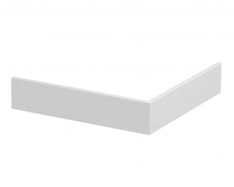 External corner cover, fluted 76.5 | Pure white; RAL 9010