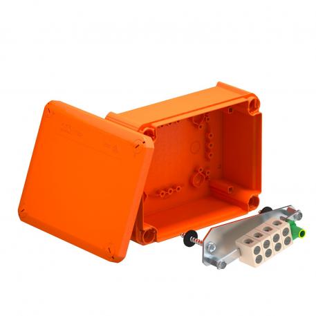 FireBox T160E with internal fastening 176x135x67 |  | IP65 |  | Pastel orange; RAL 2003