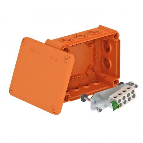 FireBox T160ED with internal fastening 176x135x67 | 12 | IP66 | 7x M25 5x M32 | Pastel orange; RAL 2003