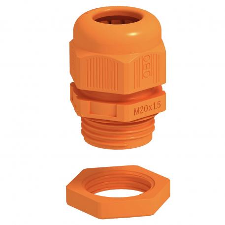 Cable gland with locknut as a set  |  | M20 x 1,5 | no | Pastel orange; RAL 2003