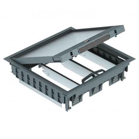 GES9-3 service outlet with handle clamp, for 3 cover plates APMT5 5 |  | Handle | Iron grey; RAL 7011