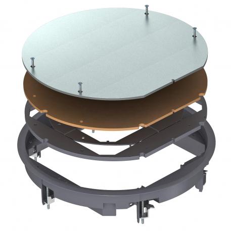 ZESR9 inspection cover 5 | 12 | R9 | Iron grey; RAL 7011